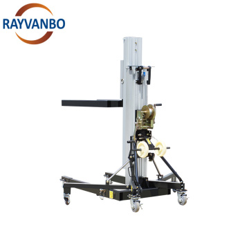 Direct Sale: High-Quality Aluminum Mast Machine Featuring Hand Operated Lift