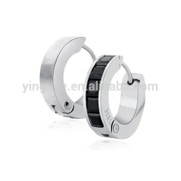 Sliver Tone 316 L Stainless Steel Gorgeous Design Hoop Earring
