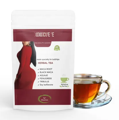 Natural Herbal Tea Blend: Butt Black Maca Fenugreek Booty Curve Maca Plus