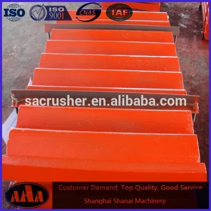 high manganese steel casting shanbao jaw crusher spare parts PE PEX jaw plate