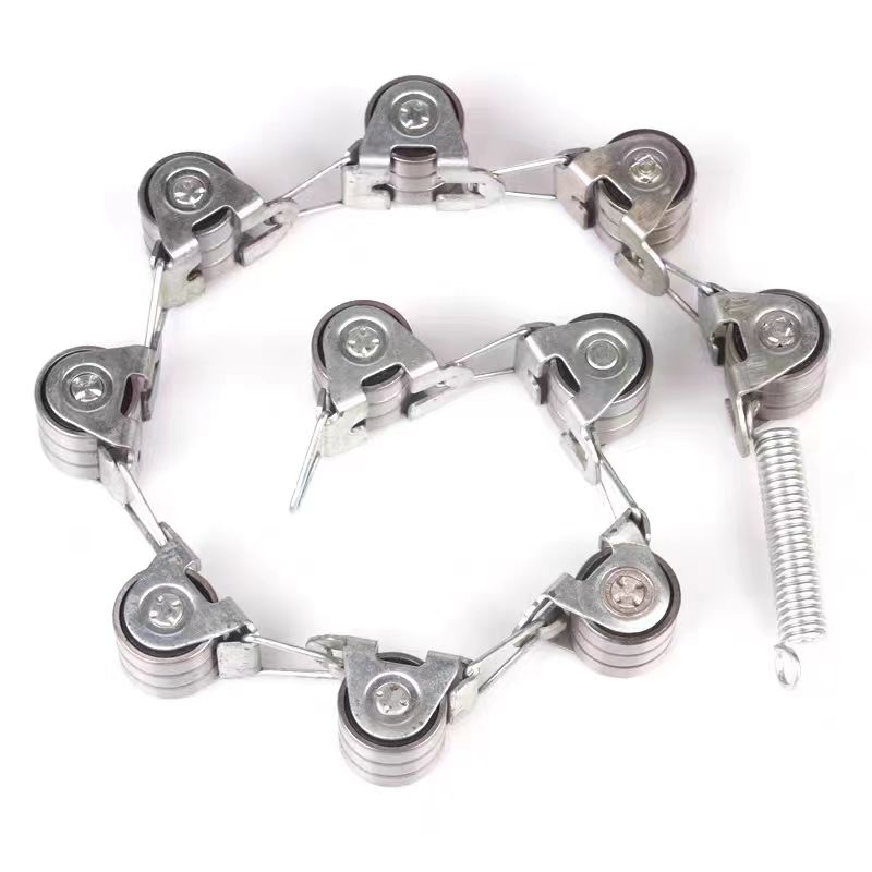 Escalator Three Bearings Newel Chain 17 Links Pitch 56mm 2