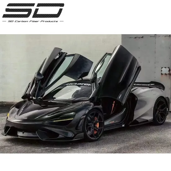 McLaren 720S Upgrade to 765LT Carbon Fiber Body Kit: Front Lip, Rear Diffuser, Side Skirts, Hood, and Engine