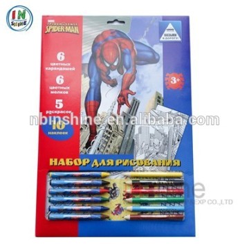 Papelería de color juego para niños, set de papelería de regreso a la escuela