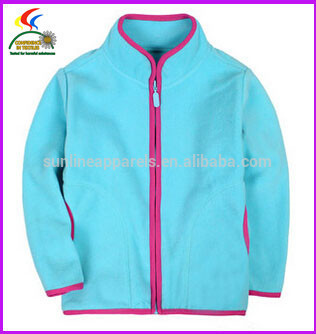 2015 soft polar fleece jacket for kids