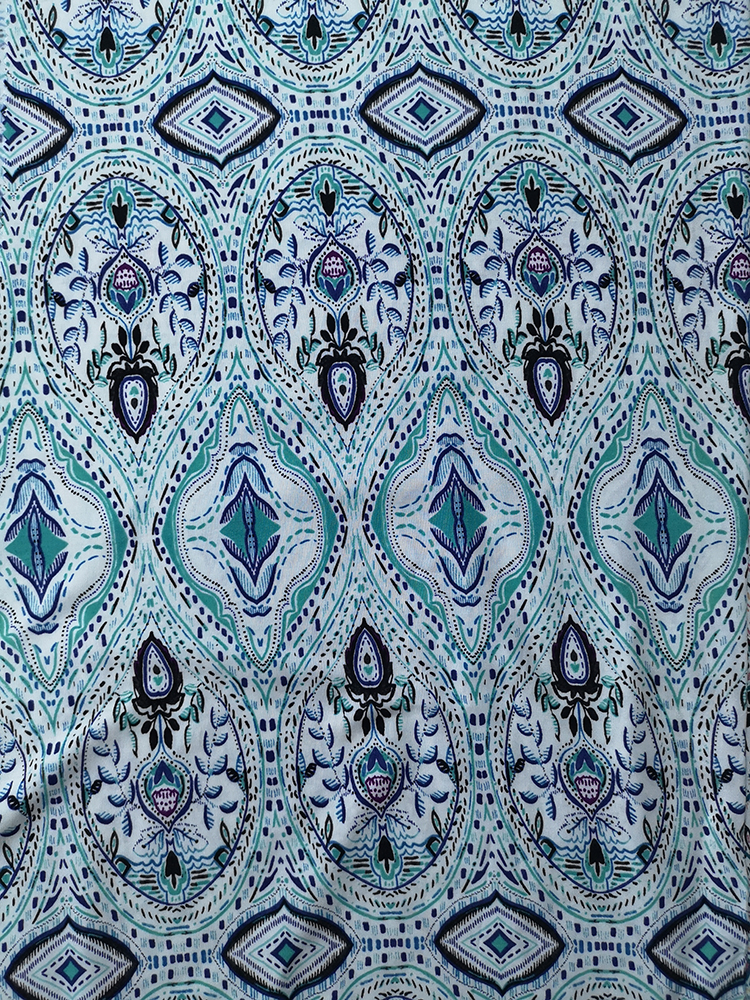 Ethnic Design Rayon Voile 60S Printing Woven Fabric