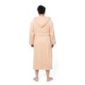 Thick Warm Flannel Fleece Luxury Hooded Hotel Bathrobe