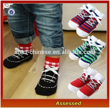 Fashion Baby shoe socks /Baby cotton socks /Boys Sneaker Slipper Socks---AMY15413