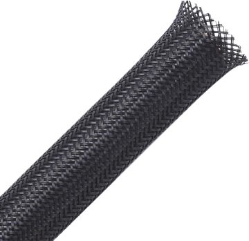 Alex Tech Black 1/2 Inch PET Expandable Braided Cable Sleeve
