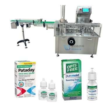 Automatic Vial Bottle Boxing Machine for Essential Oil Carton Box Packaging