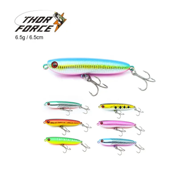 High Quality 65mm 6.5g ABS Plastic Pencil Lure with Vivid Action Bait
