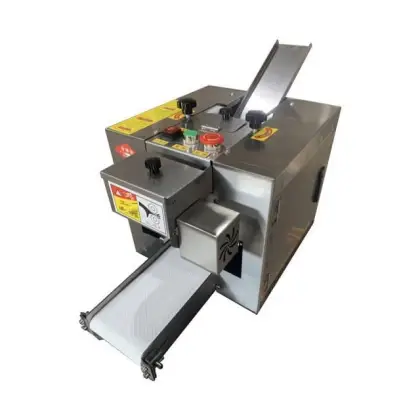 Stainless Steel Gyoza Dumpling Wonton Wrapper Skin Making Machine: Automated Solution for Efficient Food Production