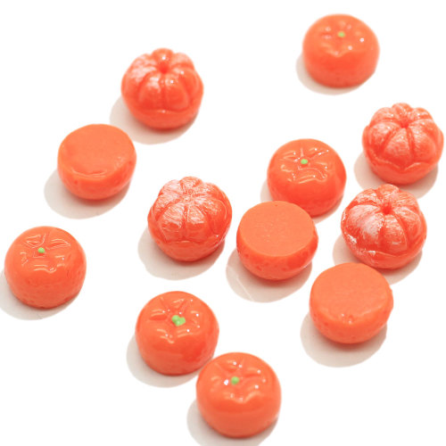 Artificial Orange Shaped Resin Cabochon Handmade Craftwork Decoration Beads Charms Kids DIY Toy Ornaments Spacer