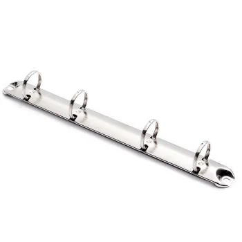 Modern 4-Hole Loose Leaf Round Ring Binder Mechanism for Document Organization