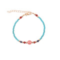 3MM Round Beads Turquoise Gemstone Chakra Bracelet for women Men