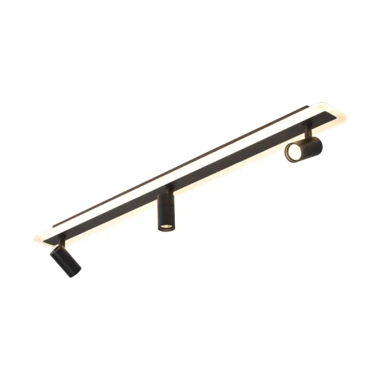 Ceiling Mounted Acrylic Casing LED Track Spotlights, 4 Heads