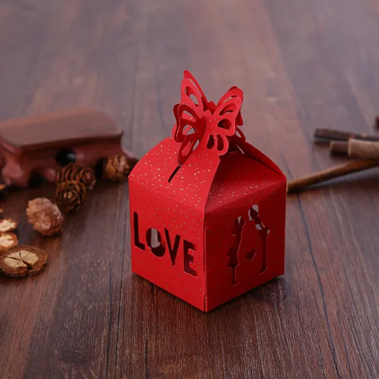 Luxury wedding candy paper box