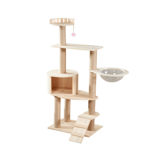 Cartoon Cat Tree Nest Drum Toy