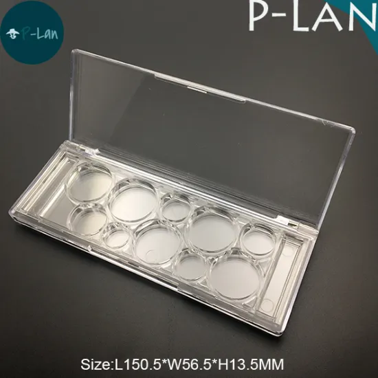 Clear 10 color Eyeshadow Palettes Makeup Case Wholesale
