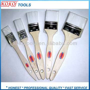 Spanish French type wooden handle hard plastic nylon bristle brush