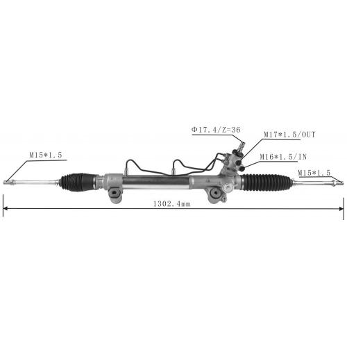 Crémaillère de direction assistée hydraulique pour Toyota Hilux 4WD