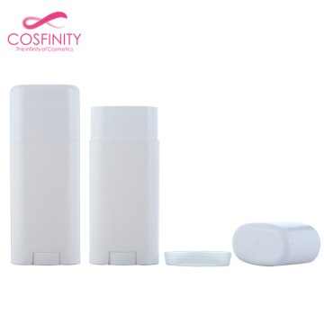 Customizable Color 40G PP AS Flat Plastic Deodorant Containers - Empty Deodorant Sticks with Roller