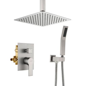 Brushed Nickel Shower Set Bath Mixers Kit