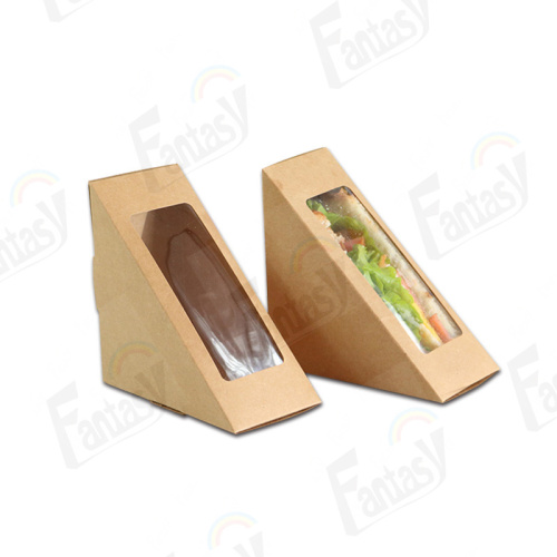 Sandwich Packing Kraft White Paper Lunchbox