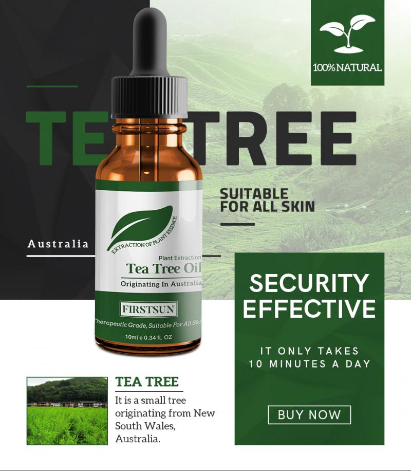 10ml Natural Tea Tree Essential Oil Acne Removal Scars Treatment Anti Scar Spots Anti-wrinkle Essential Oil Skin Care TSLM1
