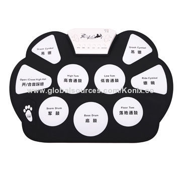 2014 Cheapest roll-up drum set with drum sticks