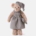 loveable plush baby doll soft gray bear toy