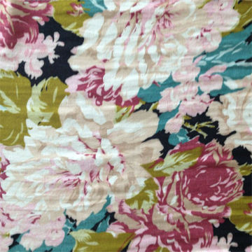 Printed rayon crepe fabric for dress rayon georgette fabric