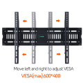 LVDIBAO Black Cold-rolled Steel Fixed TV Wall Mount Bracket Load up to 70kg Hold on 26''-75'' LED LCD TV Bracket VESA 600*400