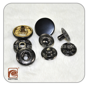 4 Parts Plating Metal Brass Snap Coat Button