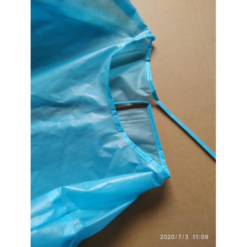 disposable medical use pp+pe isolation gown