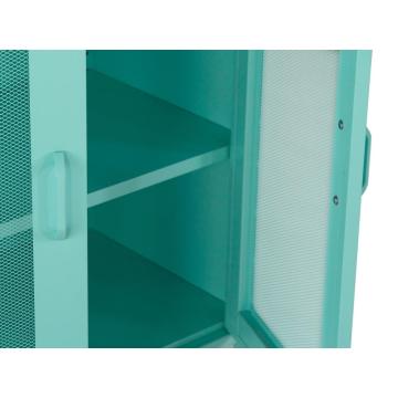 Gabinete de almacenamiento personalizado de 3 niveles de puerta de malla de alambre