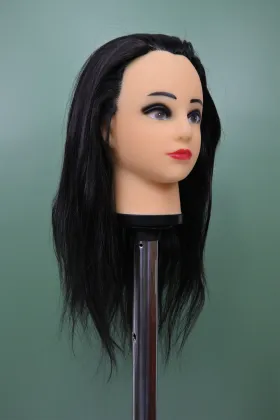 Professional Black Hair Styling Mannequin Head
