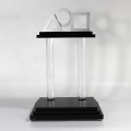 Troféu de medalha de acrílico em branco transparente APEX School Custom