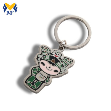 custom souvenir enamel keychain with logo