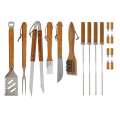 18pcs Long Handle Outdoor Stainless Steel BBQ Tools