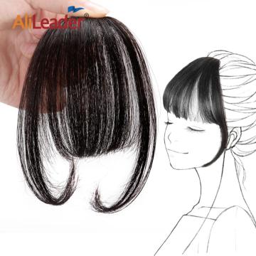 AliLeader Popular Hand-made 100% Human Hair Bangs Remy Cuticle Aligned Hair Extension
