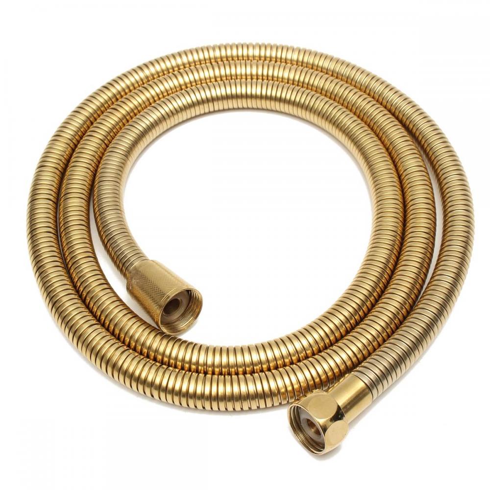 Golden High Density Bathroom Shower Hose For High Pressure Water