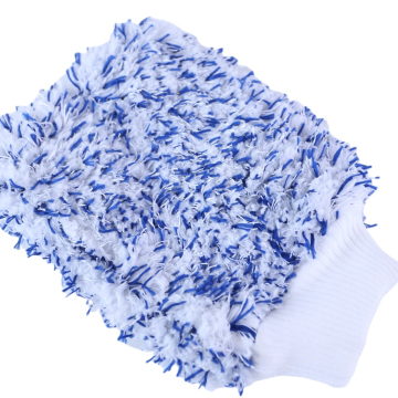 Wholesale 100% Microfiber Auto Detailing Cleaning Mitt with Long Hair