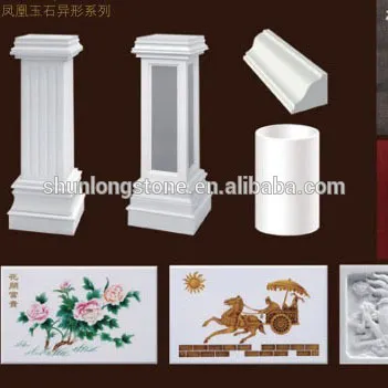 White crystallite shape stone,Nano White stone