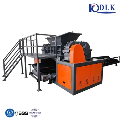 Double Shaft Solid Waste Metal Industrial Scrap Shredder
