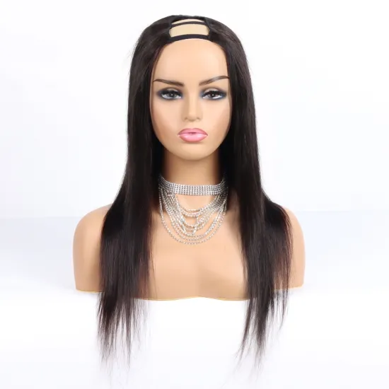 Hot Sale Chinese Natural Human Hair Wig U Part Wigs For Black Woman Cheap Glueless 130% Density Remy Hair Wigs