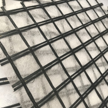 Tutkal ile fiberglas geogrid kompozit dokunmamış kumaş