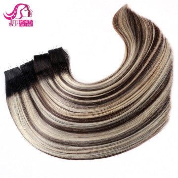 Wholesale Natural Human Remy Piano Color Hair Extensions Tape In Hair