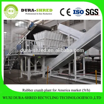 Dura-shred world famous waste tire cutting machine