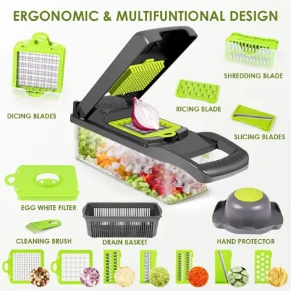 Multifunctional Vegetable Cutter - Kitchen Fruit & Vegetable Tools & Gadgets Chopper