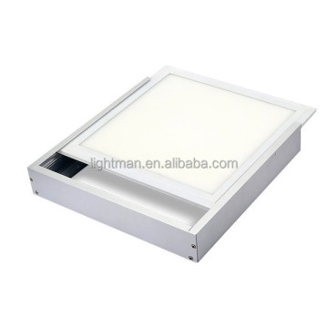 アルミニウムシルバーホワイト600x600 LEDパネルライト - 表面マウントフレーム